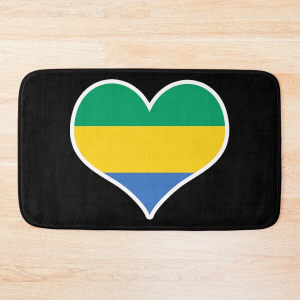 Item preview, Gabon Flag Heart designed and sold by PKHalford.