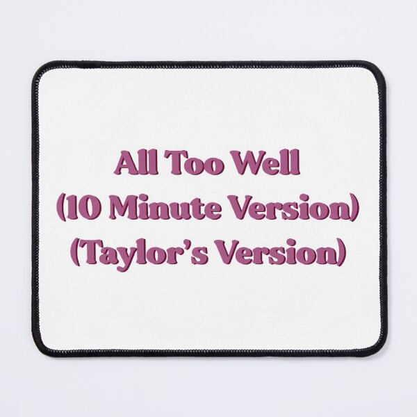 Item preview, all too well ten minute version lyrics — taylor swift “red (taylor’s version)” designed and sold by annagcrow.