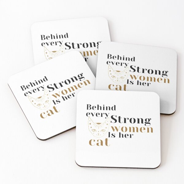 Item preview, Behind Every Strong Woman Is Her Cat, Gift for her, Funny Tee Gifts  designed and sold by Special-Art1.