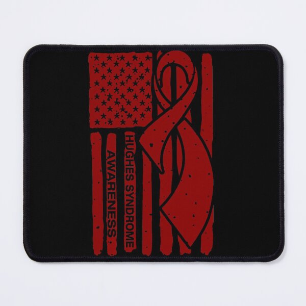 Item preview, Hughes Syndrome Awareness Ribbon American Flag designed and sold by Tadmab.