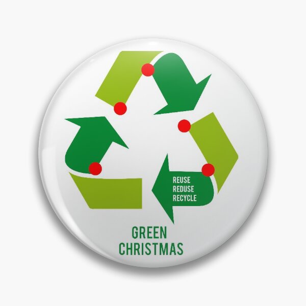 Item preview, Christmas tree with recycling sign, recycle symbol designed and sold by beakraus.