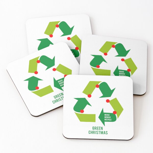 Item preview, Christmas tree with recycling sign, recycle symbol designed and sold by beakraus.