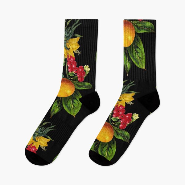 Item preview, Flowers and fruits exotic pattern designed and sold by PG Illustration.