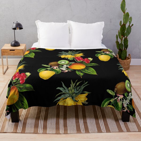 Item preview, Flowers and fruits exotic pattern designed and sold by PG Illustration.