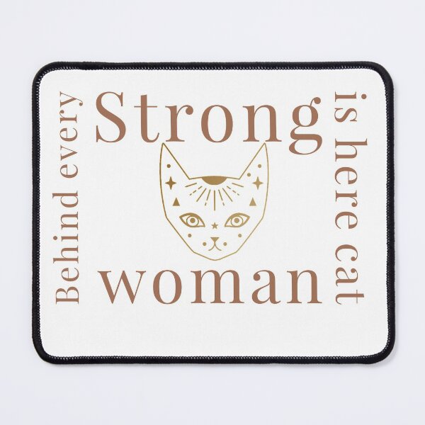 Item preview, Behind Every Strong Woman Is Her Cat, Gift for her, Funny Tee Gifts  designed and sold by Special-Art1.
