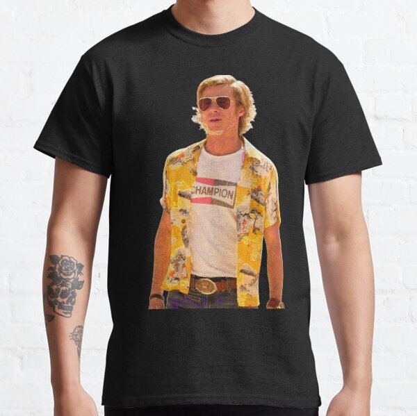 Brad Pitt Portrait T-Shirts for Sale