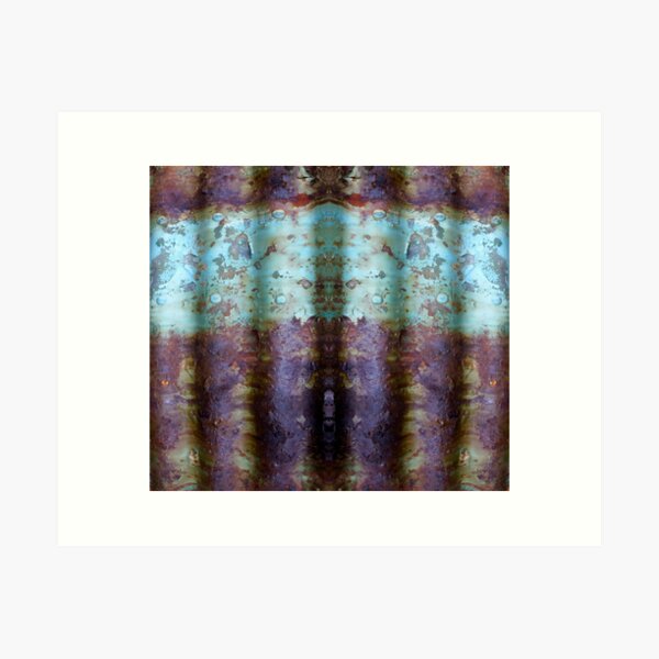 Item preview, Corrugated Abstract in Purple and Blue by Adelaide Artist Avril Thomas at Magpie Springs  designed and sold by MagpieSprings.