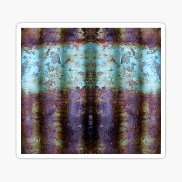 Item preview, Corrugated Abstract in Purple and Blue by Adelaide Artist Avril Thomas at Magpie Springs  designed and sold by MagpieSprings.