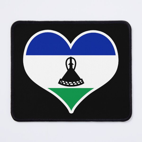 Item preview, Lesotho Flag Heart designed and sold by PKHalford.