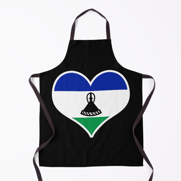 Item preview, Lesotho Flag Heart designed and sold by PKHalford.