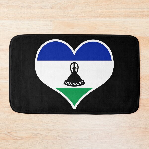 Item preview, Lesotho Flag Heart designed and sold by PKHalford.