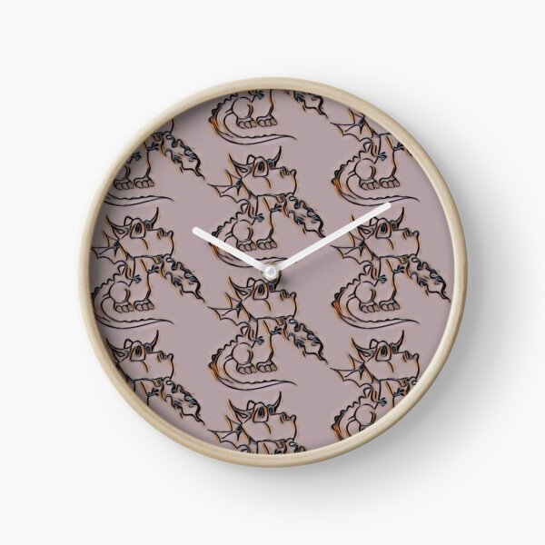 Grays of Draco abstract pattern Clock