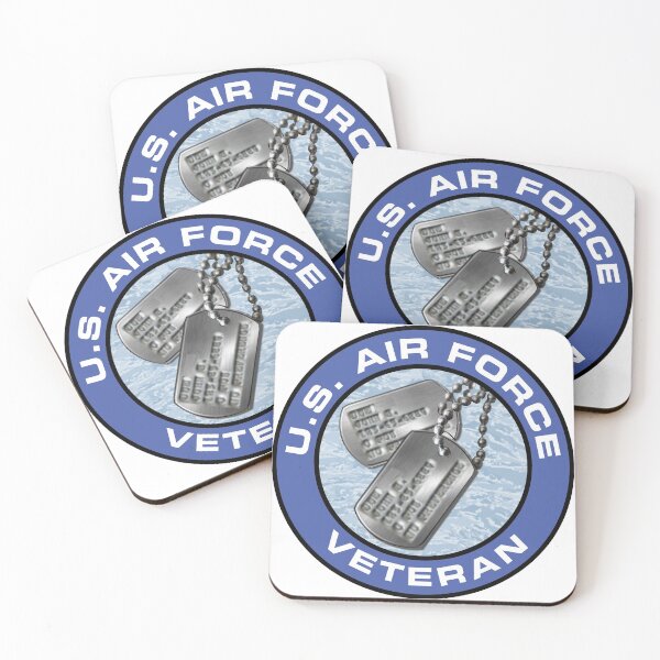 Item preview, USAF Veteran with Dog Tags Logo designed and sold by bg1946.