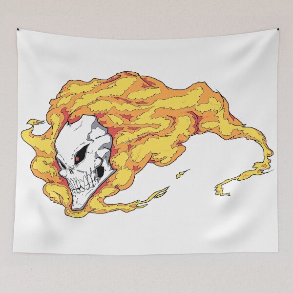Item preview, Pixel Flaming Skull designed and sold by Geckone.