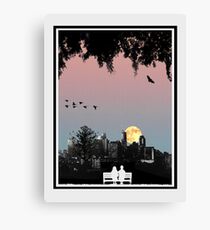 Dornoch Terrace Moonrise Canvas Print
