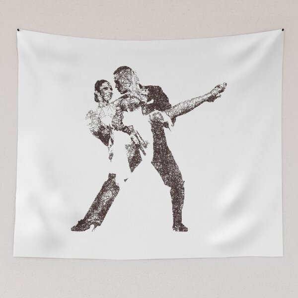 Item preview, Dance couple 2 - Brown ink designed and sold by WietskeWelten.