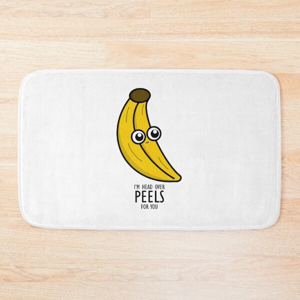 Item preview, Cute Cartoon Banana || Food Puns || Kawaii || I'm Head Over Peels For You designed and sold by cookingwithten.