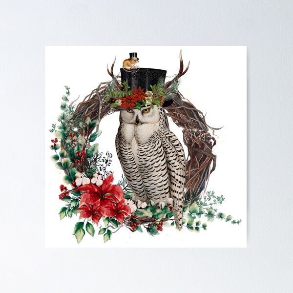 Item preview,  Yule Snowy Owl "Keeping Watch" designed and sold by RagdollGypzy.