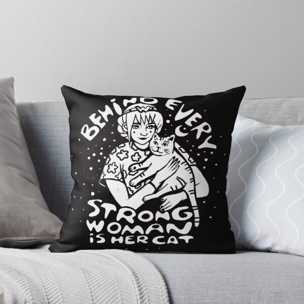 Item preview, Behind every strong woman is her cat designed and sold by DarrriaDesign.