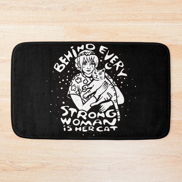 Item preview, Behind every strong woman is her cat designed and sold by DarrriaDesign.