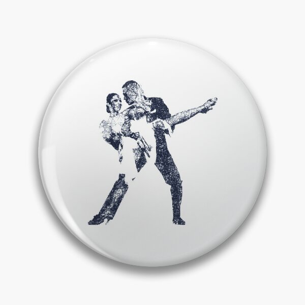 Item preview, Dance couple 2 - Blue ink designed and sold by WietskeWelten.