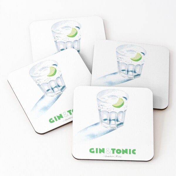 Item preview, Gin and Tonic Painting designed and sold by lisaadesign.