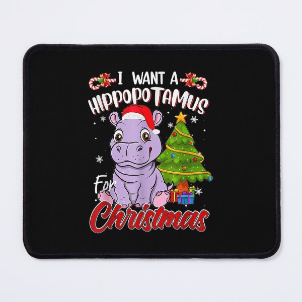 Item preview, I WANT A HIPPOPOTAMUS FOR CHRISTMAS, ANIMAL CUTE T-SHIRT designed and sold by IMAGE-T-SHIRTS.