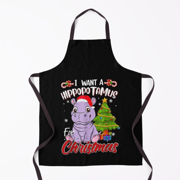 Item preview, I WANT A HIPPOPOTAMUS FOR CHRISTMAS, ANIMAL CUTE T-SHIRT designed and sold by IMAGE-T-SHIRTS.