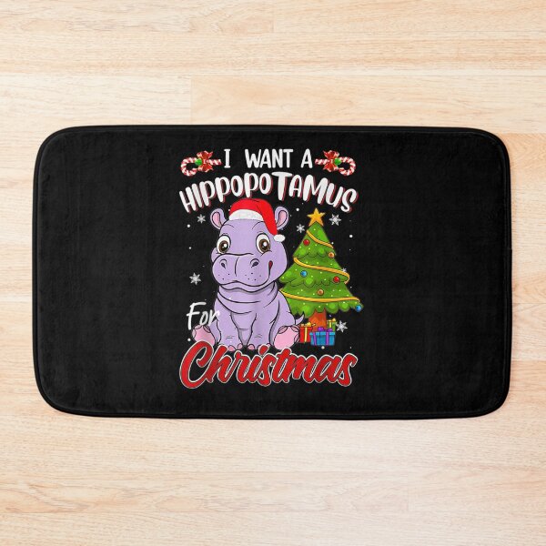 Item preview, I WANT A HIPPOPOTAMUS FOR CHRISTMAS, ANIMAL CUTE T-SHIRT designed and sold by IMAGE-T-SHIRTS.