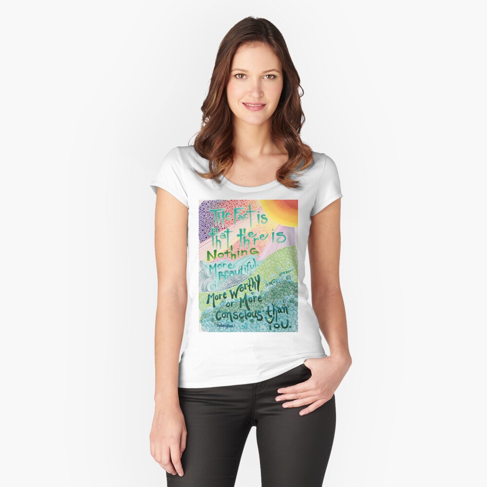 Item preview, Fitted Scoop T-Shirt designed and sold by ShabadAtma.