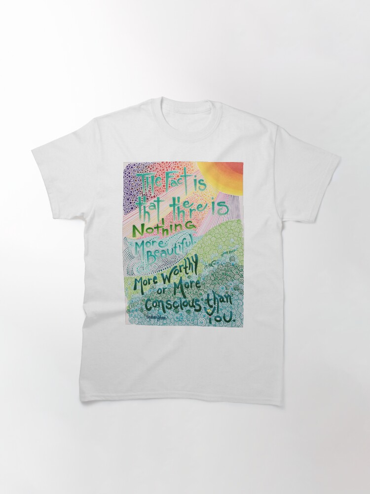 Thumbnail 3 of 7, Classic T-Shirt, Beautiful Conscious Human designed and sold by ShabadAtma.