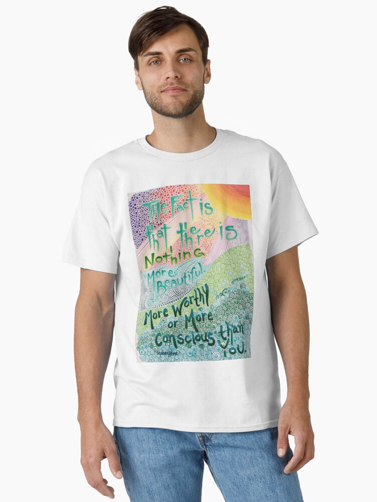 Thumbnail 1 of 7, Classic T-Shirt, Beautiful Conscious Human designed and sold by ShabadAtma.