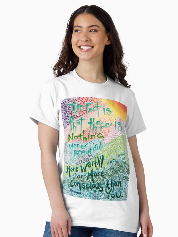 Thumbnail 2 of 7, Classic T-Shirt, Beautiful Conscious Human designed and sold by ShabadAtma.