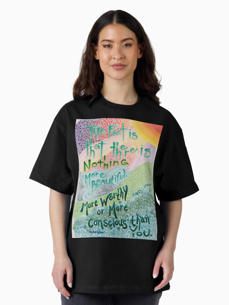 Thumbnail 1 of 7, Oversized T-Shirt, Beautiful Conscious Human designed and sold by ShabadAtma.