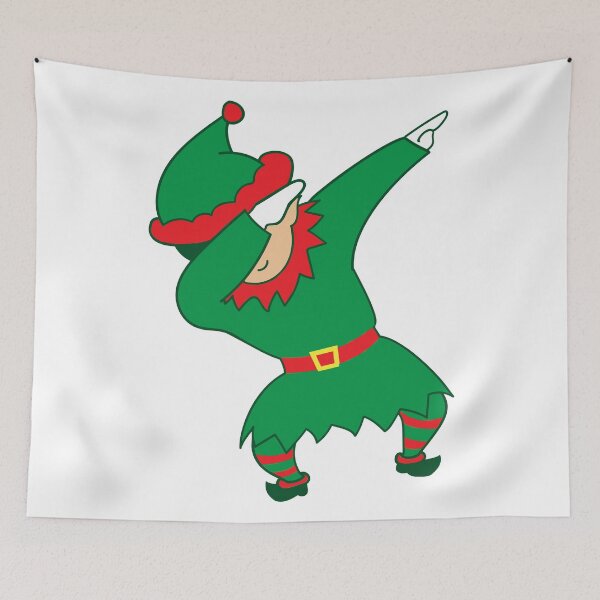 Item preview, Dabbing Elf Dance Christmas Holiday on White designed and sold by Ross-Sergey.