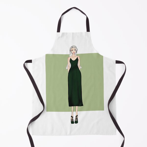 Artikelvorschau, Einfache grüne Kleid-Modeillustration im minimalistischen Stil entworfen und verkauft von tenkenryujin.