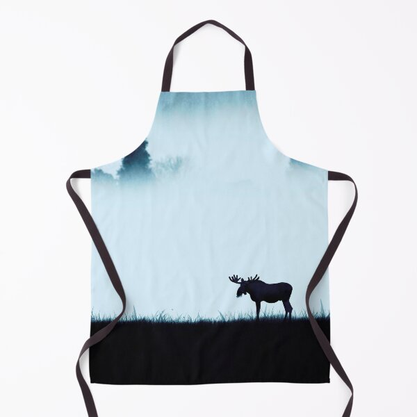 Item preview, Moose eating grass by sunrise in the forest designed and sold by cesartorresart.