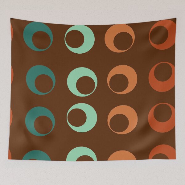 Item preview, Mid Century Bubbles on Brown designed and sold by LisWilliams.