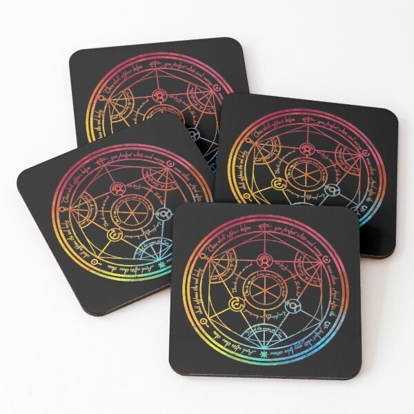 Item preview, Human Transmutation Circle - Colorful Watercolor designed and sold by maryedenoa.