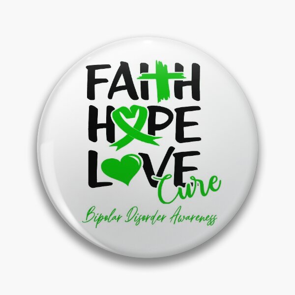 Item preview, Faith Hope Love Cure Bipolar Disorder Awareness designed and sold by Grooffos.