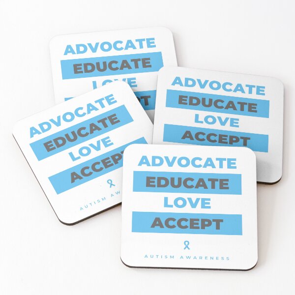 Item preview, Advocate Educate Love Accept & Autism Awareness designed and sold by Alicia Sullivan.