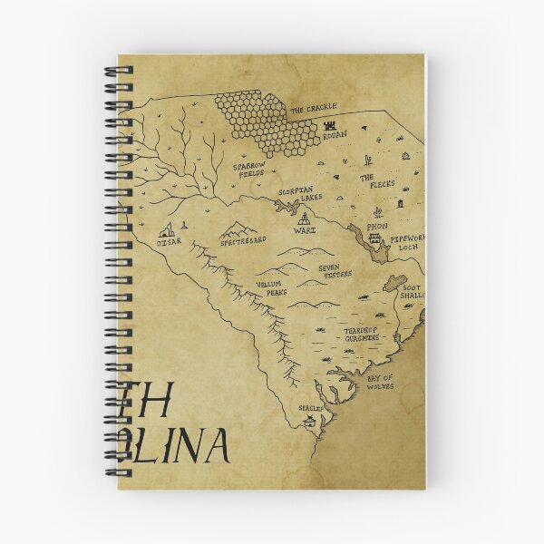 Item preview, South Carolina as a fantasy map designed and sold by aldayuan.