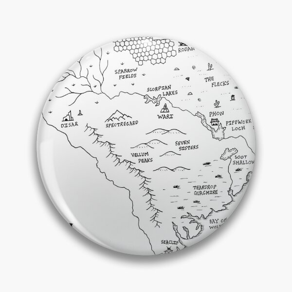 Item preview, South Carolina as a fantasy map - black and white designed and sold by aldayuan.