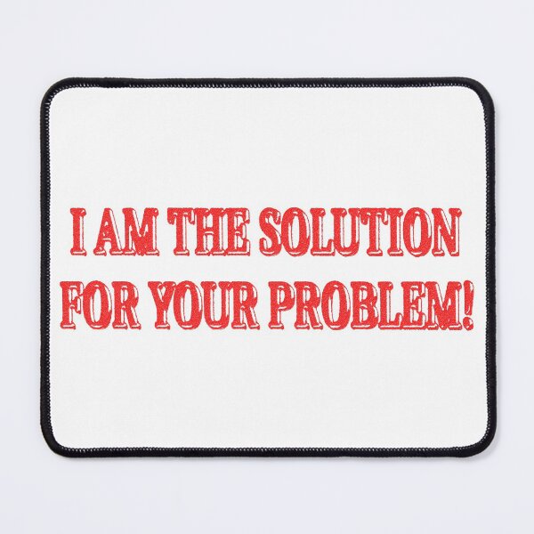 Item preview, Cute Artwork Design About "I AM THE SOLUTION" Buy Now designed and sold by Health And Fitness Posts e-Store.