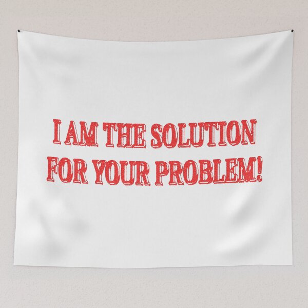 Item preview, Cute Artwork Design About "I AM THE SOLUTION" Buy Now designed and sold by Health And Fitness Posts e-Store.