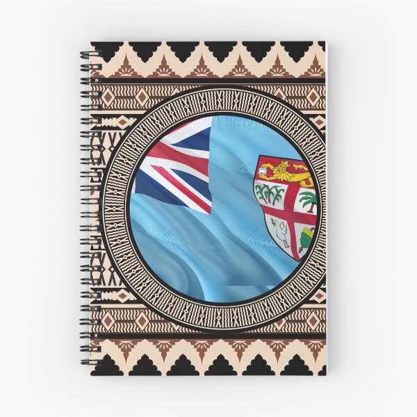 Item preview, Fiji Flag Masi Print Authentic Tapa designed and sold by HueyFiji.