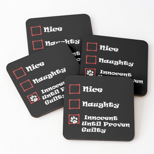 Item preview, Nice Naughty Innocent Until Proven Guilty dog fingerprint  designed and sold by Magik-Art.