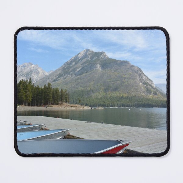 Item preview, Mountain lake marina mousepad designed and sold by Roy-Babiuk.