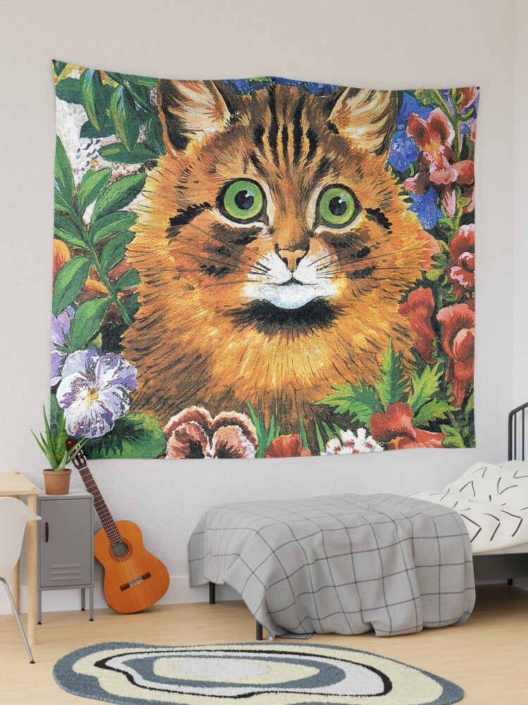 Louis Wain Colorful Cats Art Board Print for Sale by raybondesigns