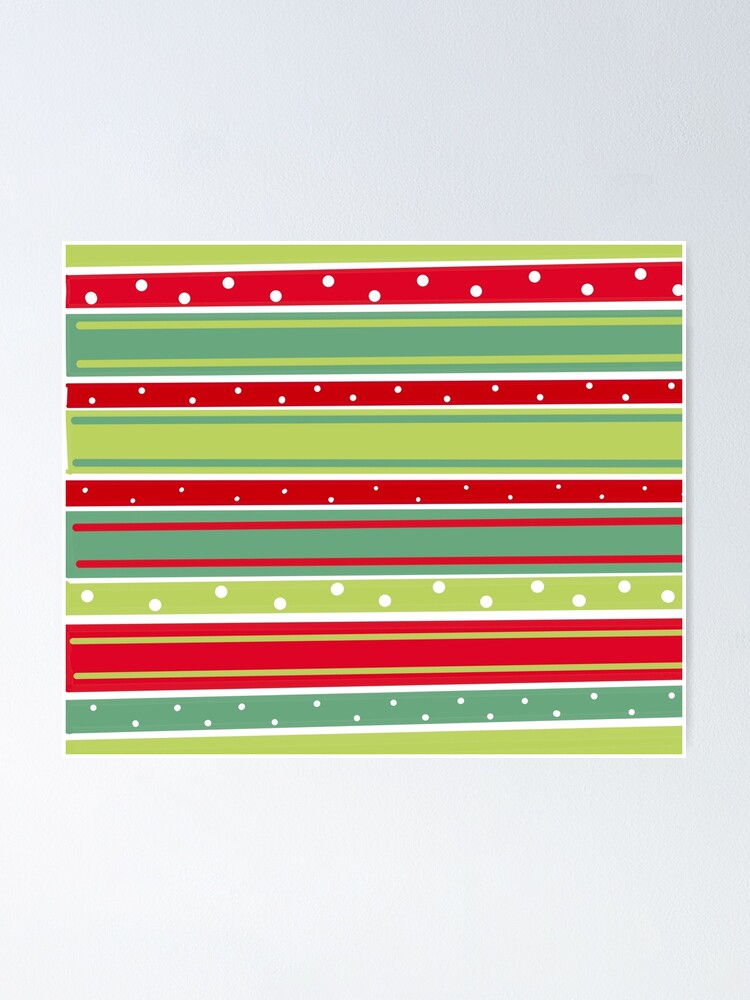 Green, Blush and Red Stripe Christmas Gift Wrap Christmas Wrapping Paper  Pink Holiday Wrapping Paper Forest Green and Blush Stripes 